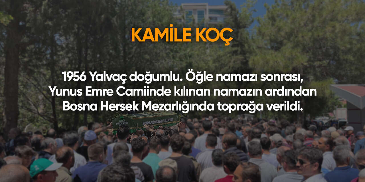 Konya'da bugün vefat edenler | 8 Nisan 2026 8